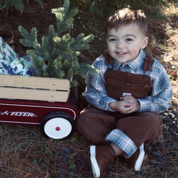 Ralph Lauren Brown Matching Set Overalls - Picture 8 of 8